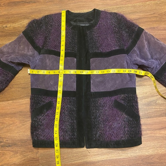 Rare Women's JINX SENIOR Handwoven Wool Suede Designer Jacket Colored - Picture 12 of 13